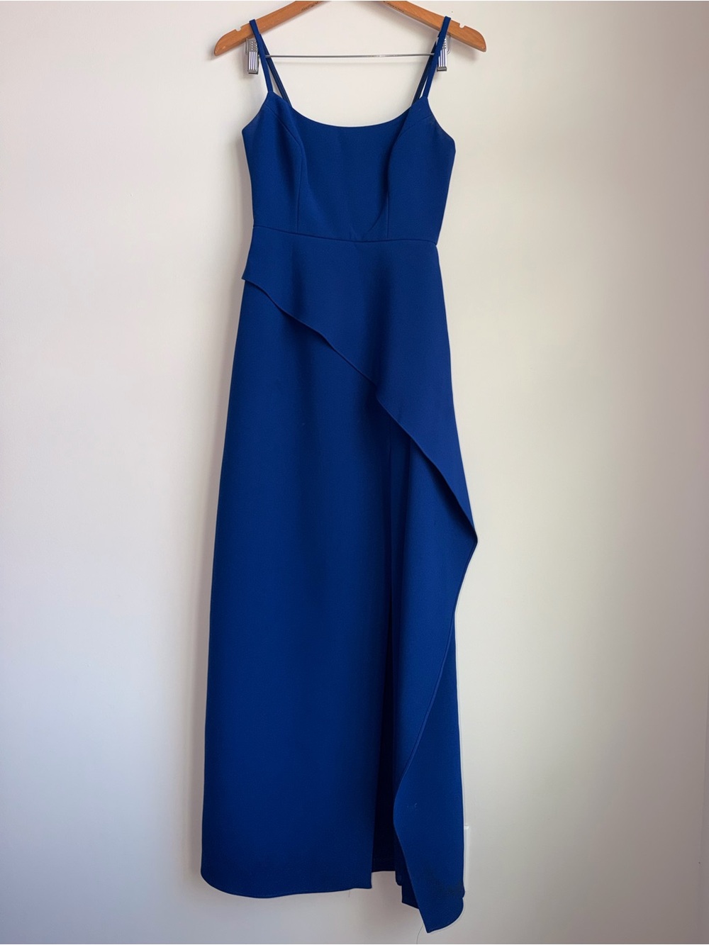 BCBGMaxAzria Royal Blue Spaghetti-Strap Maxi Dress
